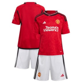 Manchester United Domácí 2023-24 - Dětské Fotbalové Dresy (S/S)
